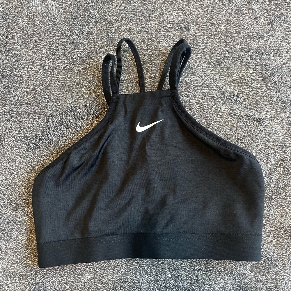 Nike Black High Neck Sports Bra